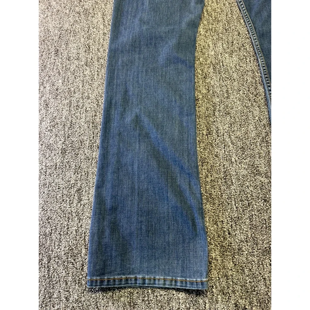 Levis 527 Jeans Mens 34x34 Blue Denim Cotton Slim Fit Medium Wash Bootcut Leg